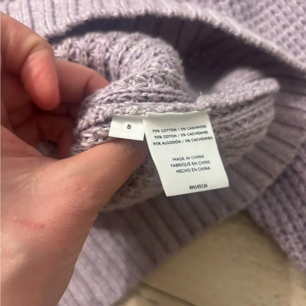 NWT NAADAM Oversized Waffle Crewneck Sweater - Picture 5 of 6